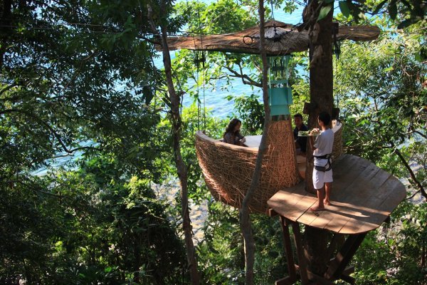 Tree top restaurant in Soneva Kiri Thailand