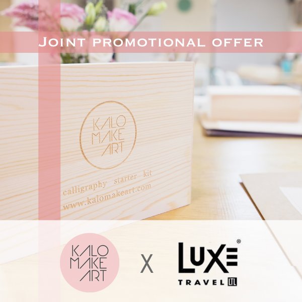 Luxe bonus Amenity Kalo Make Art Calligraphy (flight ∙ hotel ∙ package ∙ cruise ∙ private tour ∙ business ∙ M.I.C.E ∙ Luxe Travel ∙ Luxury travel  ∙ Luxury holiday  ∙ Luxe Tour  ∙ 特色尊貴包團 ∙  商務旅遊 ∙  自由行套票 ∙滑雪  ∙ 溫泉 ∙ 品味假期 ∙ 品味遊)